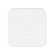 MAEM LED 충전식 디지털 체중계, JT3607, 화이트
