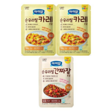일동후디스 아이얌 순우리쌀 카레 2봉 + 순우리쌀 간짜장 분말 1봉, 3개, 80g