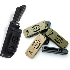 칼집 허리 클립 나이프 칼집 클립 홀스터 벨트 버클 KYDEX 제작 유틸리티 EDC 클립 캠핑 매그 파우치 K 칼집 백 클립, 01=green, 없음, 1개