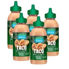 히든벨리 스파이시 오리지널 랜치 타코 시크릿 소스 Hidden Valley Spicy Original Ranch Secret Sauce, 5개, 355ml