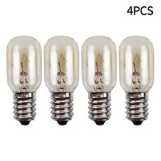 냉장고 오븐 교체 소금 램프 E14 긴 서비스 수명 전자 레인지 전구 주방 환풍기, [02] 4PCS, 4개