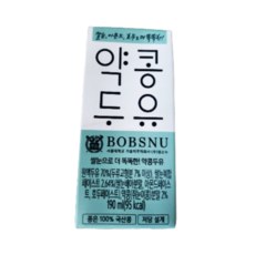 밥스누 쌀눈으로 더 똑똑한 약콩두유 190ml, 16개