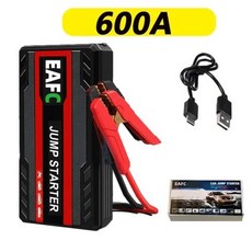 자동차점프스타터 비상시동배터리 휴대용 12V 가솔린 디젤 장치 케이블 부스터 2000 1200 600A, 1개, 1) 600A Starter