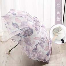 레이스 자수 나뭇잎 양산