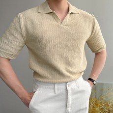 남자오픈카라니트