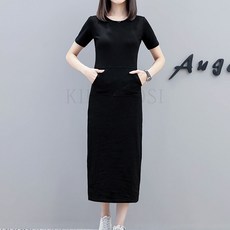 kirahosi 편안 여자 롱 티셔츠 원피스 빅사이즈 패션 394호+덧신증정 Avm4fzn