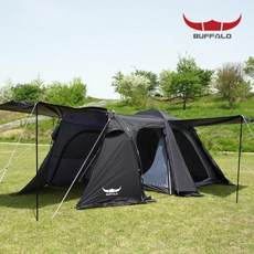 [버팔로] 텐트 그랜드 오토텐트 블랙 6-7인 원터치 자동, 색상:블랙