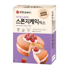 큐원 부드럽고 촉촉한 스폰지케익믹스 500g 오븐용 _상온, 단품