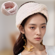 리얼세이지 세안헤어밴드 머리띠, 1개, 핑크