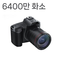 미러리스 디카 카메라 입문용 디지털 브이로그 초보자 촬영 고화질 SLR 학생 보급형 초보용, 3. 블랙 + 렌즈