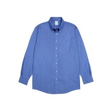 브룩스브라더스 슬림핏 논아이론 핀포인트 폴로버튼다운 드레스셔츠 (블루) (BBTSMM9386MES) 매장정품