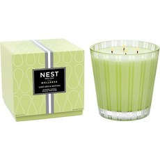 NEST 뉴욕 와일드 민트 유칼립투스 향의 보티브 캔들, Lime Zest & Matcha, Luxury Candle 43.7 oz, Candle