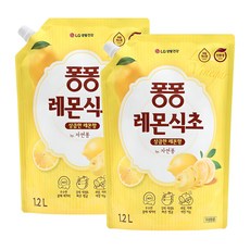 퐁퐁 레몬식초 주방세제 파우치형, 1.2L, 2개 1.2L, 2개