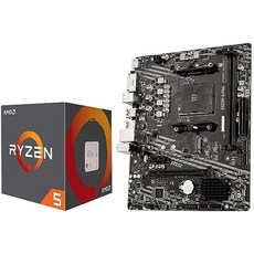 INLAND AMD Ryzen 5 5500 잠금 해제 데스크탑 프로세서 번들과 MSI A520M-A PRO 게임용 마더보드(AMD AM4 DDR4 PCIe 4.0 Micro, 기본 - 라이젠5500