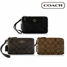 코치 [COACH] 지갑 더블코너지퍼 위슬렛파우치(F87591/6649) 택1