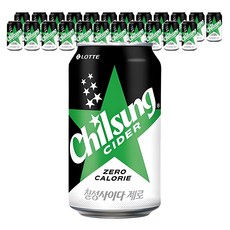 Chilsung Cider Zero, 355毫升, 24個