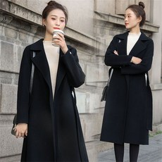 besteffie 여성 모직 코트 가을 겨울 오버사이즈 루즈핏 울캐시미어코트 양모코트 겨울여자코트 캐시미어 롱코트 E15