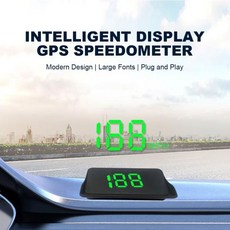 헤드업디스플레이 전자 헤드업 디스플레이 LED 자동차 GPS MPH 감지기 큰 폰트 디지털 HUD 앞유리 속도 프로젝터