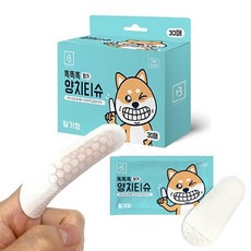 와와펫 브리더랩 똑똑똑 핑거 양치티슈 손가락칫솔, 딸기향, 1개
