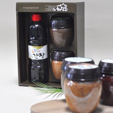 제영 해담은뜰 선물세트 간장 900ml + 전통장500g 2가지(선택), 고추장(+1000), 된장, 1개 - 전통장