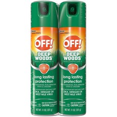 Off Deep Woods Insect Repellent V 11 Ounce 2 Pack Off Deep Woods 방충제 V 11온스 2팩, 2개, 311g