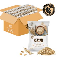 너츠브라더 하루한끼 오트밀 눌린귀리 퀵오트밀, 50개, 40g