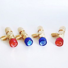 불소 안전 밸브 추가 동결 방지 손 누출 없는 냉매 충전 밸브 R410 R22 1