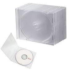 로제트월드 CD케이스(10개입)-CD DVD 보관케이스 투명 연질 보관함, 1개, 투명(10p) - 아크릴씨디