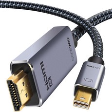 코드웨이 Mini DP to HDMI 케이블 UHD 4K60Hz, 1개, 1.5m
