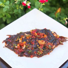 산마을농장 삭힌 양념깻잎김치, 1.2kg, 1개