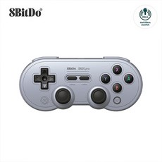 8BitDo SN30 Pro 프로 블루투스 컨트롤러 닌텐도 스위치 맥OS 원도우 Android 호환, 1개, 그레이