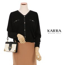KARRA 샤인펄진주버튼니트_KB0FKN334C