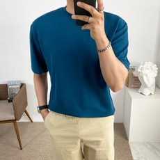 구스마켓 어깨가 넓어보이는 남성용 스판 반팔 티셔츠 [10컬러]