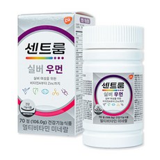 센트룸 멀티비타민미네랄 실버 포 우먼, 1개, 70정