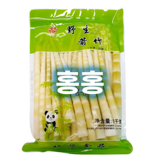 홍홍 중국식품 뾰족 야생 삶은 죽순 중국죽순 홀 (소), 1개, 1kg