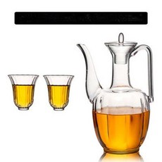 모조 노래 유리 찻주전자 작은 대추 지주 냄비 붕규산 내열성 차 세트 녹차 투명 꽃병 웨이크업 와인