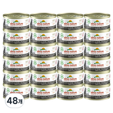  알모네이쳐 고양이 주식캔, 70g, 참치와 오징어, 48개 