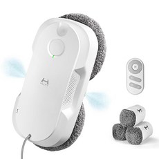 HUTT 창문 로봇청소기 자동 분수 초강흡입력 +리필걸레세트, DDC56