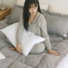 단단리빙st 자가 발열 침대 바닥 토퍼 매트리스, 그레이