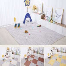 퍼즐매트 유아 테라스 복도 거실 셀프시공 층간소음 매트, 1개, 그레이