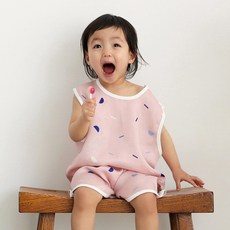 보웰 스칸디콜렉션 풍기 인견 아기 여름 수면 조끼