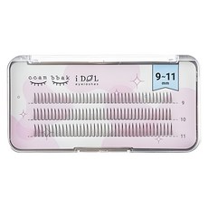 깜빡 아이돌 래쉬 인조 가닥속눈썹 A형 9+10+11mm MIX, 1개