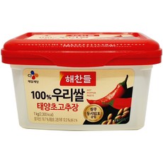 해찬들 100% 우리쌀 매운 태양초 고추장, 1kg, 1개
