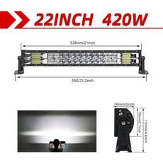 32인치캐리어 대형캐리어 여행캐리어 CO LIGHT 52 Led 라이트 바 1020W 작업 조명 12V 24V 스팟 플러드 콤보 빔 트럭 트랙터 SUV 4X4 4WD 오프로드 Ba - 캄스캐리어