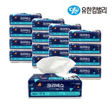 크리넥스 휴대용 포켓 미용 티슈 다용도타올 160매 12개