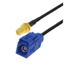 RAL5005 Fakra C 수 암 to SMA 타입 커넥터 RG174 케이블 어댑터 자동차 GPS 네비게이션 안테나 연장 코드 RF 동축 피그테일, RPSMA F to FakraC F, 1개