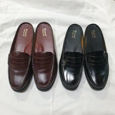 BASS바스 여성 가죽 블로퍼 - 블랙 브라운 Bass Women Mule Loafer - Black 기본로퍼 가죽로퍼 브랜드 코스트코 - bass로퍼