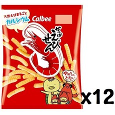 일본 새우깡 77g 12개세트 에비센 calbee 가루비 일본 과자 새우깡 일본 맛동산 에비센 일본 새우과자 과자 우마이봉 일본 라면, 12개