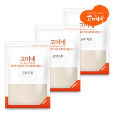 고미네 무첨가 100% 곤약가루(용기 지퍼) 구약분말, 300g, 3개