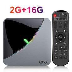 멀티미디어플레이어 스마트 TV 박스 A95X F3 Air 4K 24G 5G 듀얼 와이파이 RGB 라이트 Amlogic S905X3 4GB 32GB 64GB 안드로이드 9 셋톱, 7) 영국 플러그  2G16G, 없음 - 4k멀티미디어플레이어